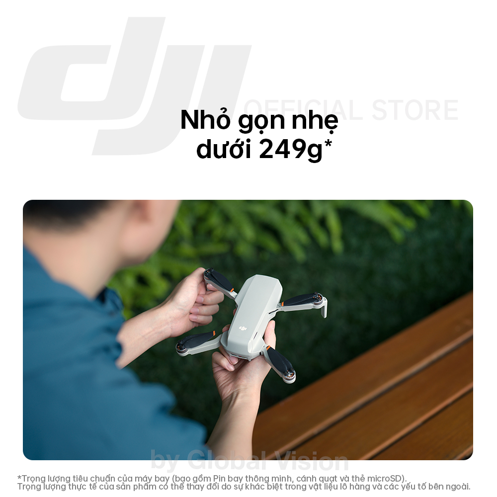 Flycam DJI Mini 2 SE nhỏ gọn nhẹ, quay video sắc nét 2.7K 30fps (DJI Mini 2 SE) - Hàng chính hãng