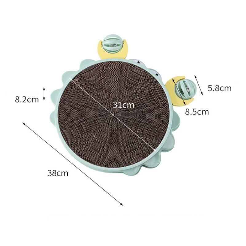 Bàn Cào Móng Cho Mèo Hình Con Cua Loại Xịn Có Thể Thay Thế Lõi - YonaPetshop