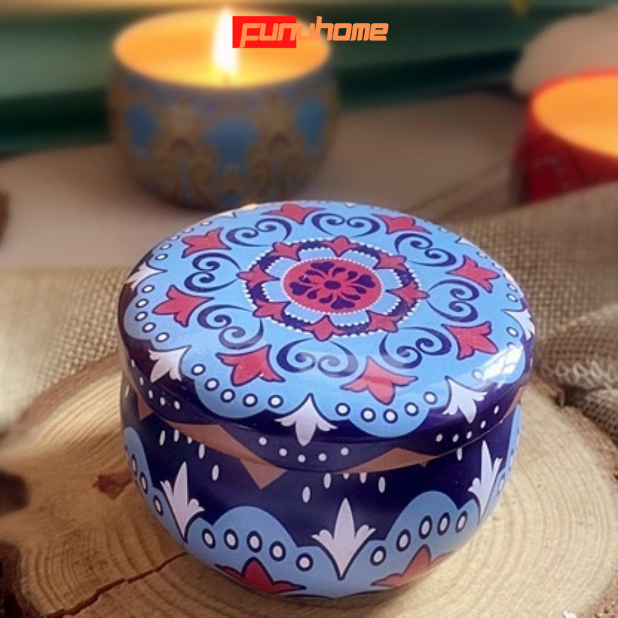 Nến thơm phòng cao cấp - Nến thơm hoa khô Funu - Hàng chính hãng