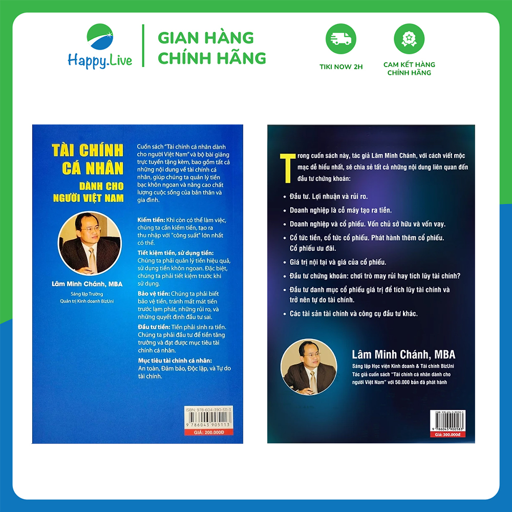 Bộ sách Tài chính cá nhân và Đầu tư chứng khoán của tác giả Lâm Minh Chánh - Tặng Kèm Code Giảm 100% Khóa Học Online sách tài chính cá nhân (Gồm 2 cuốn)