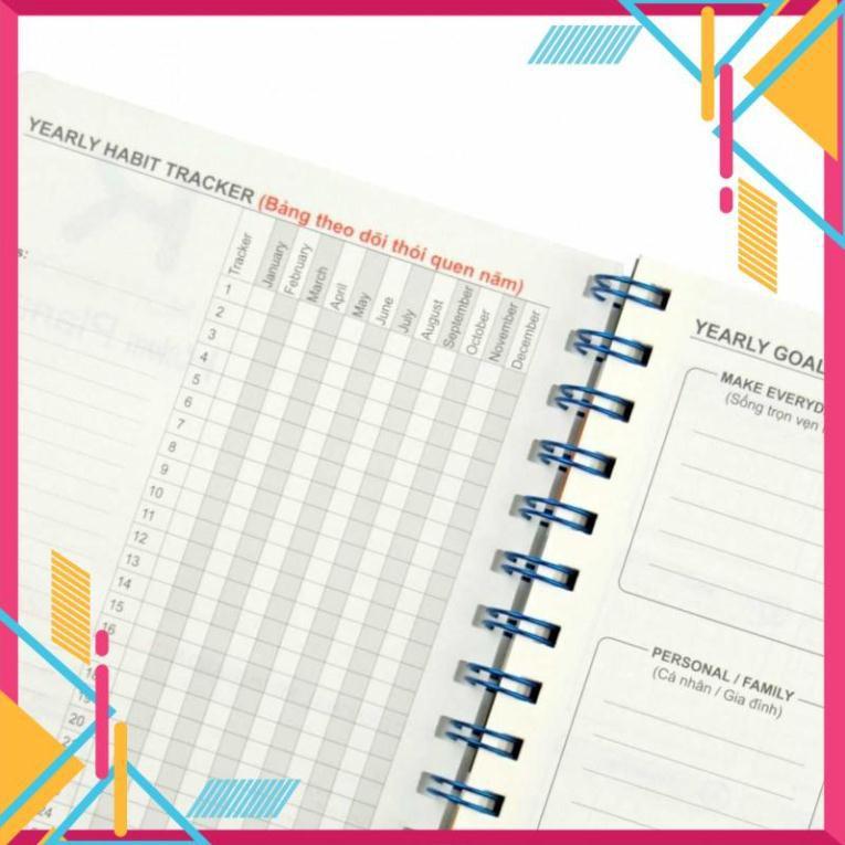 Sổ kế hoạch Planner lò xo kép A5 72,4g/m2; MS: 945