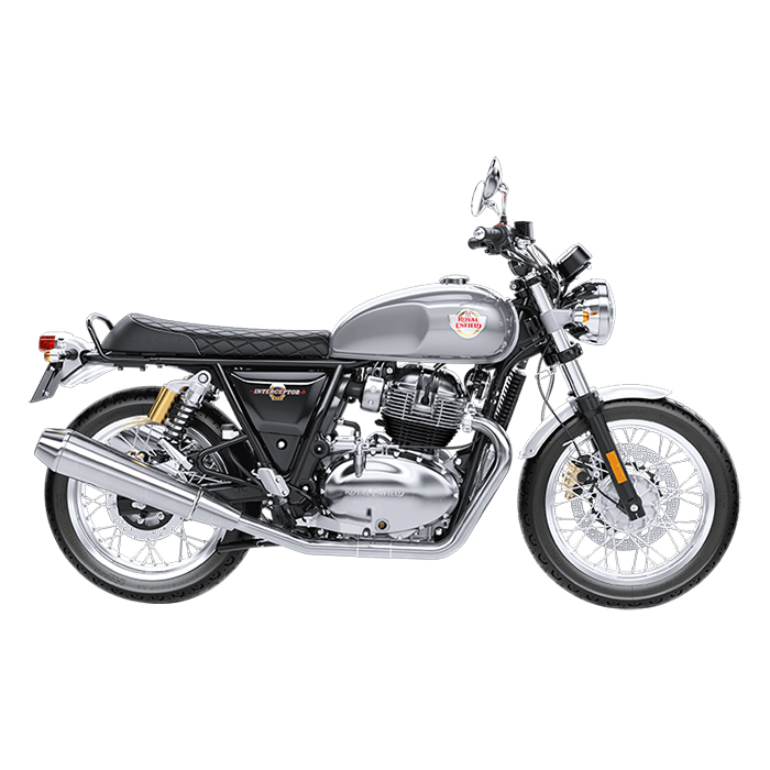 Xe Moto Royal Enfield Interceptor - Bạc Bóng