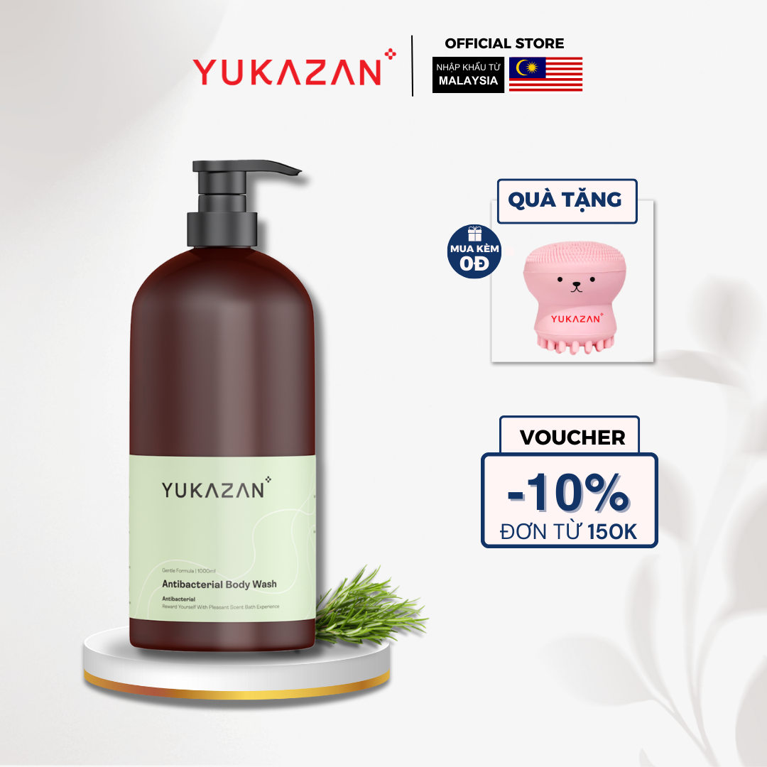 Sữa Tắm Dưỡng Ẩm Kháng Khuẩn Yukazan Hương Nước Hoa 1000ml