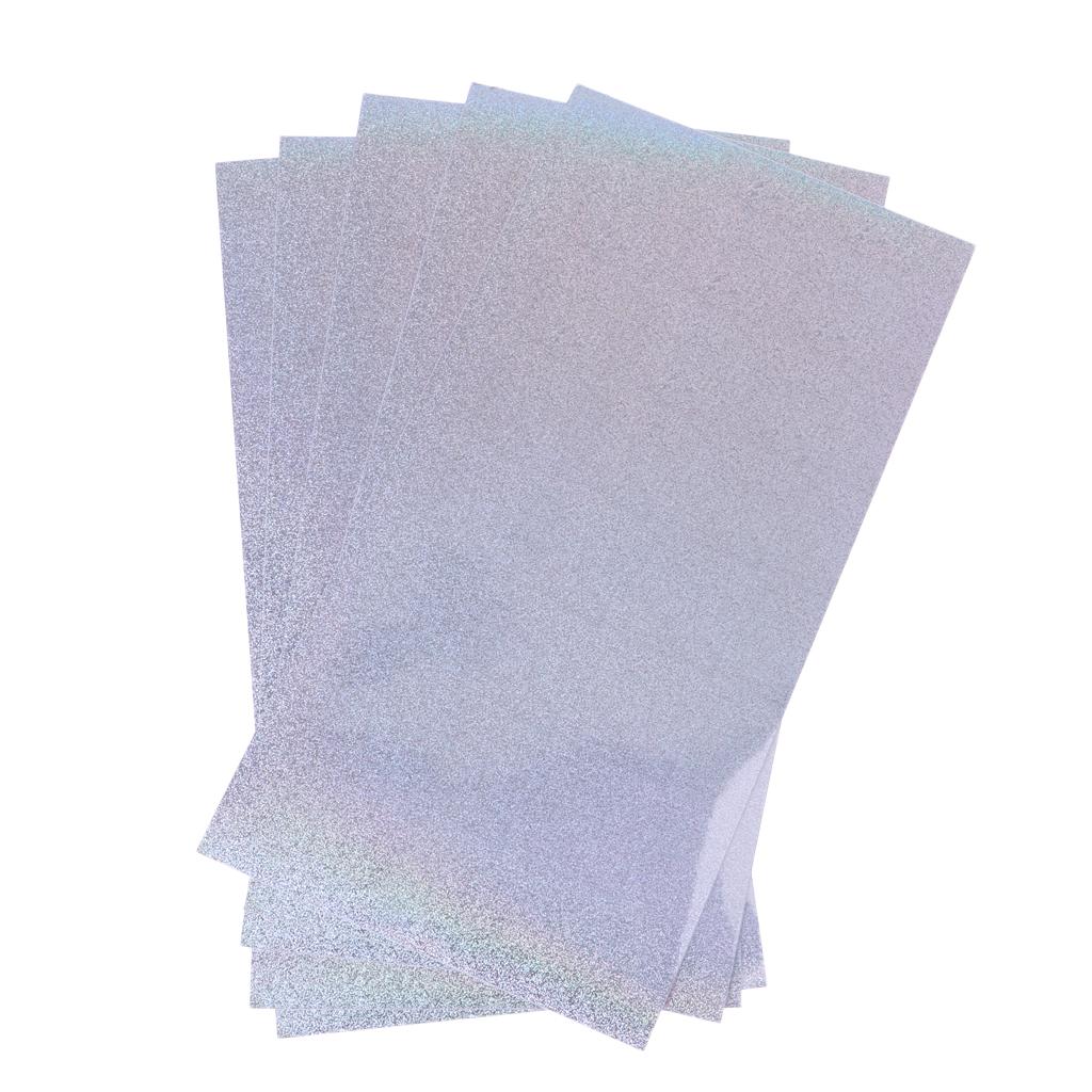 5 Pieces Fishing Lure Tape Sticker Holographic Adhesive Film Flash Tape DIY