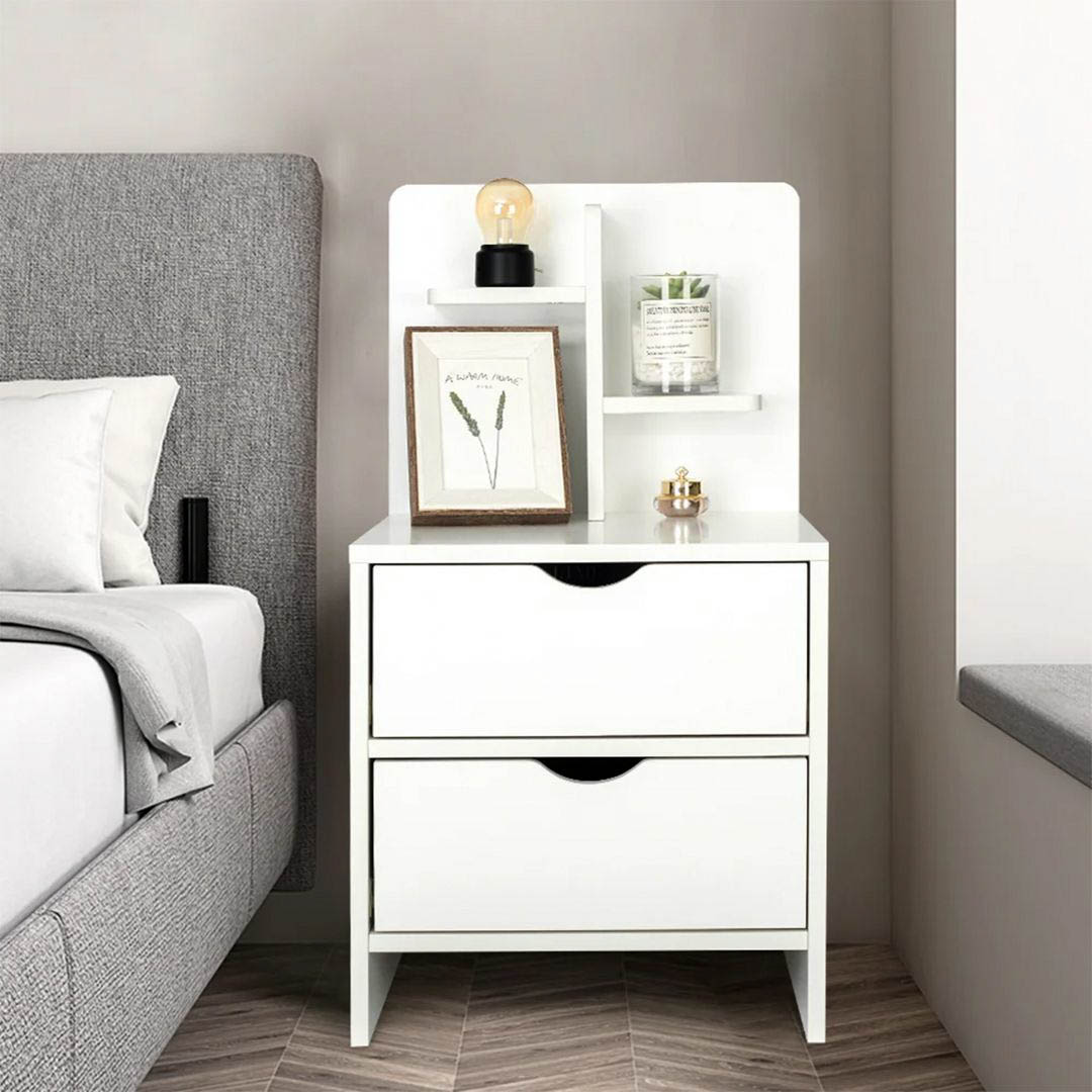 Kệ gỗ đầu giường phong cách hiện đại SMLIFE Nittin