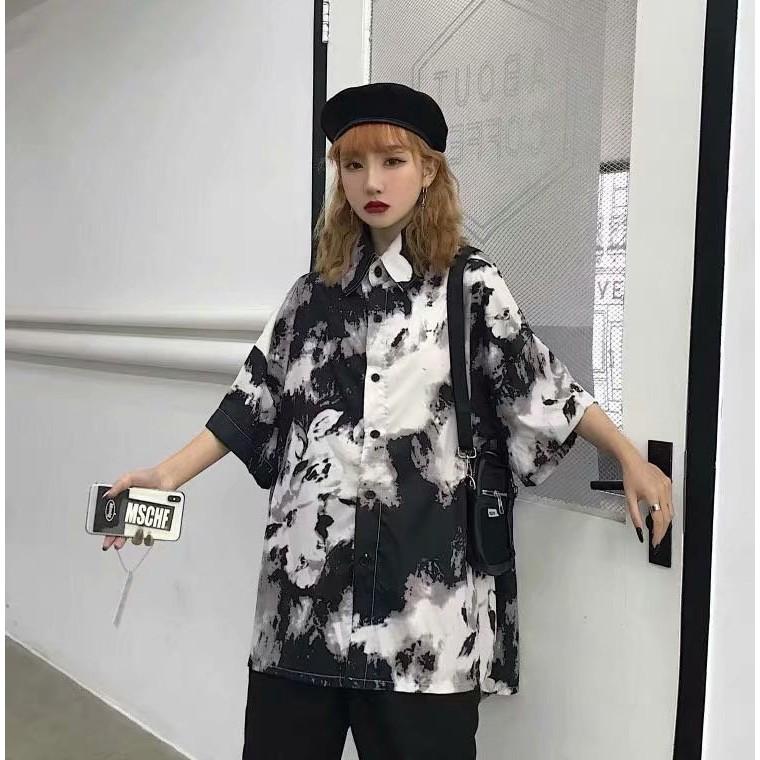 Áo Sơ Mi Ngắn Tay Họa Tiết Rằn Ri Thời Trang Dành Cho Nữ