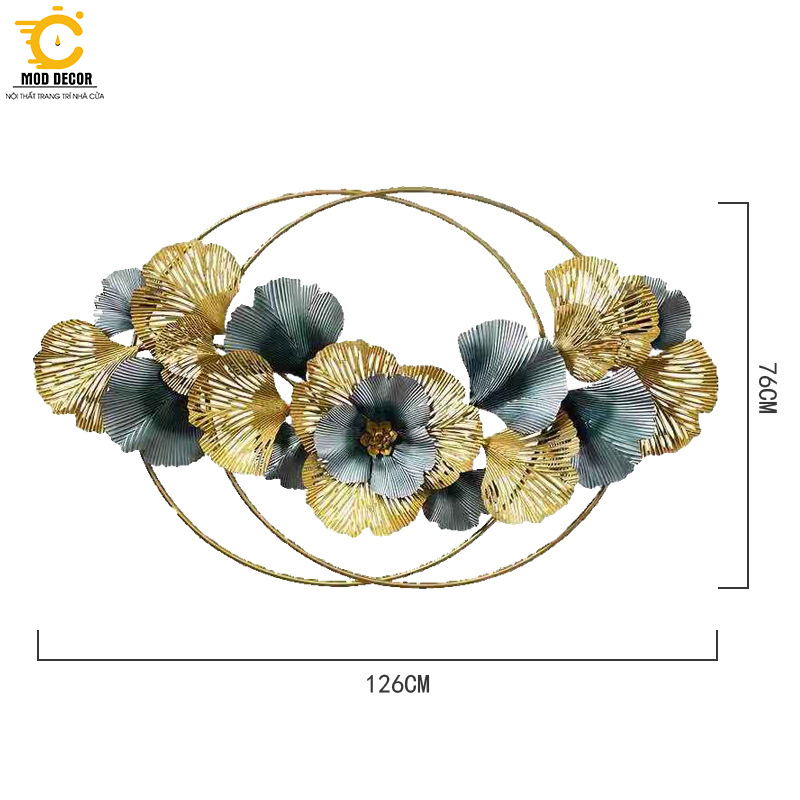 Tranh sắt treo tường trang trí MOD Decor, phong cách Bắc Âu nghệ thuật Lianzhang JJT mã 821