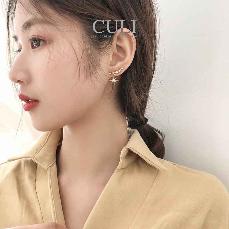 Khuyên tai hình sao rơi Falling Star cá tính HT633 - Culi accessories