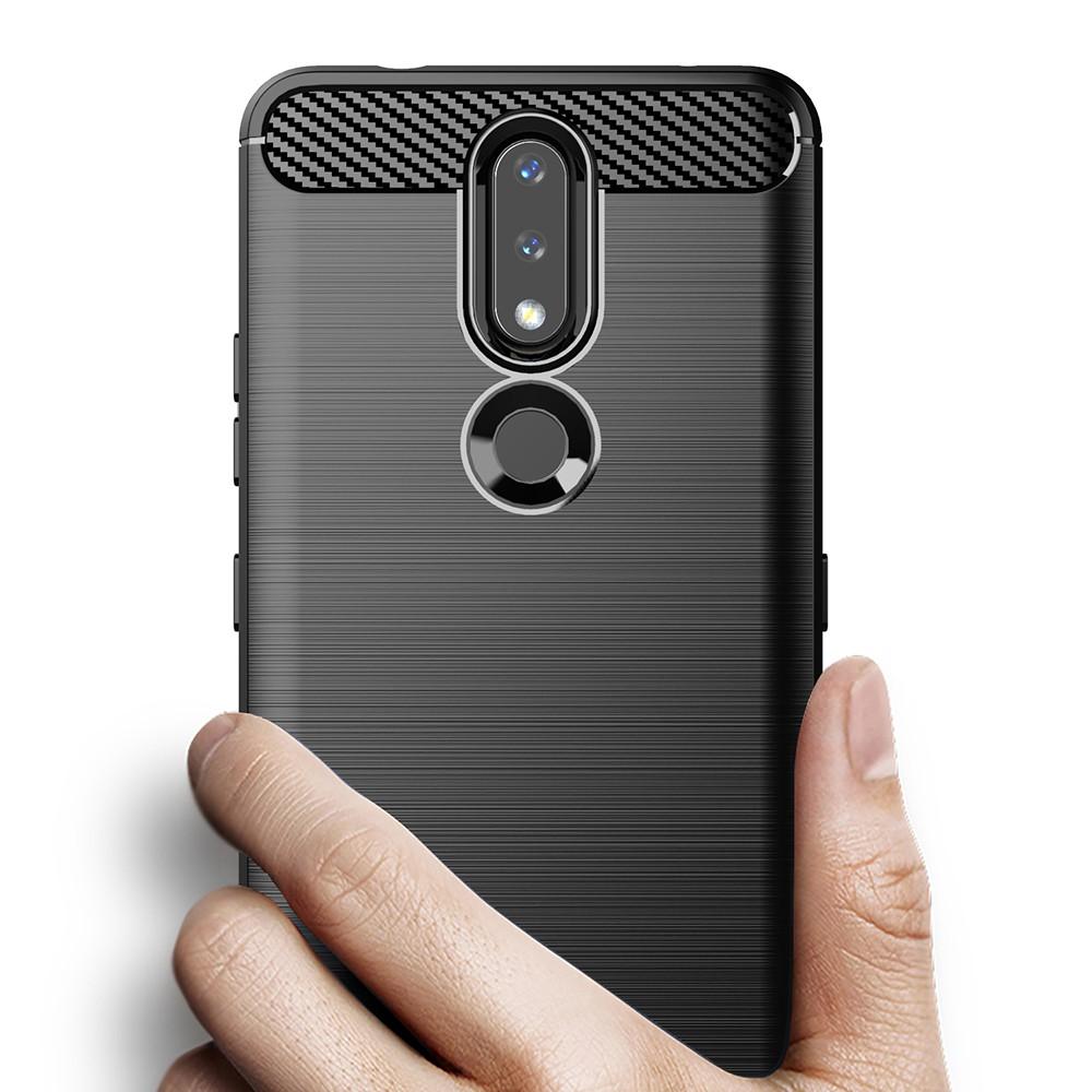 Ốp lưng cho Nokia 2.4 dẻo Cacbon phay xước chống sốc chống vân tay