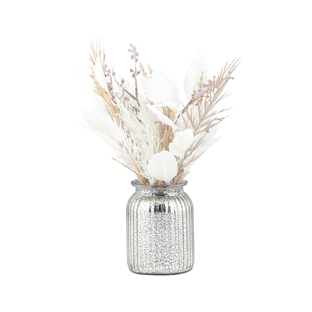 Chậu Cây Giả Thuỷ Tinh YARIN Nhiều Màu W28xD28xH36 Cm|Index Living Mall|Nội Thất Thái Lan