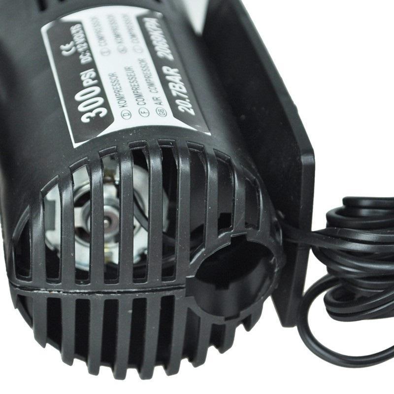 Máy Bơm Lốp Ô Tô / Xe Máy 12V 300Psi Có Đồng Hồ