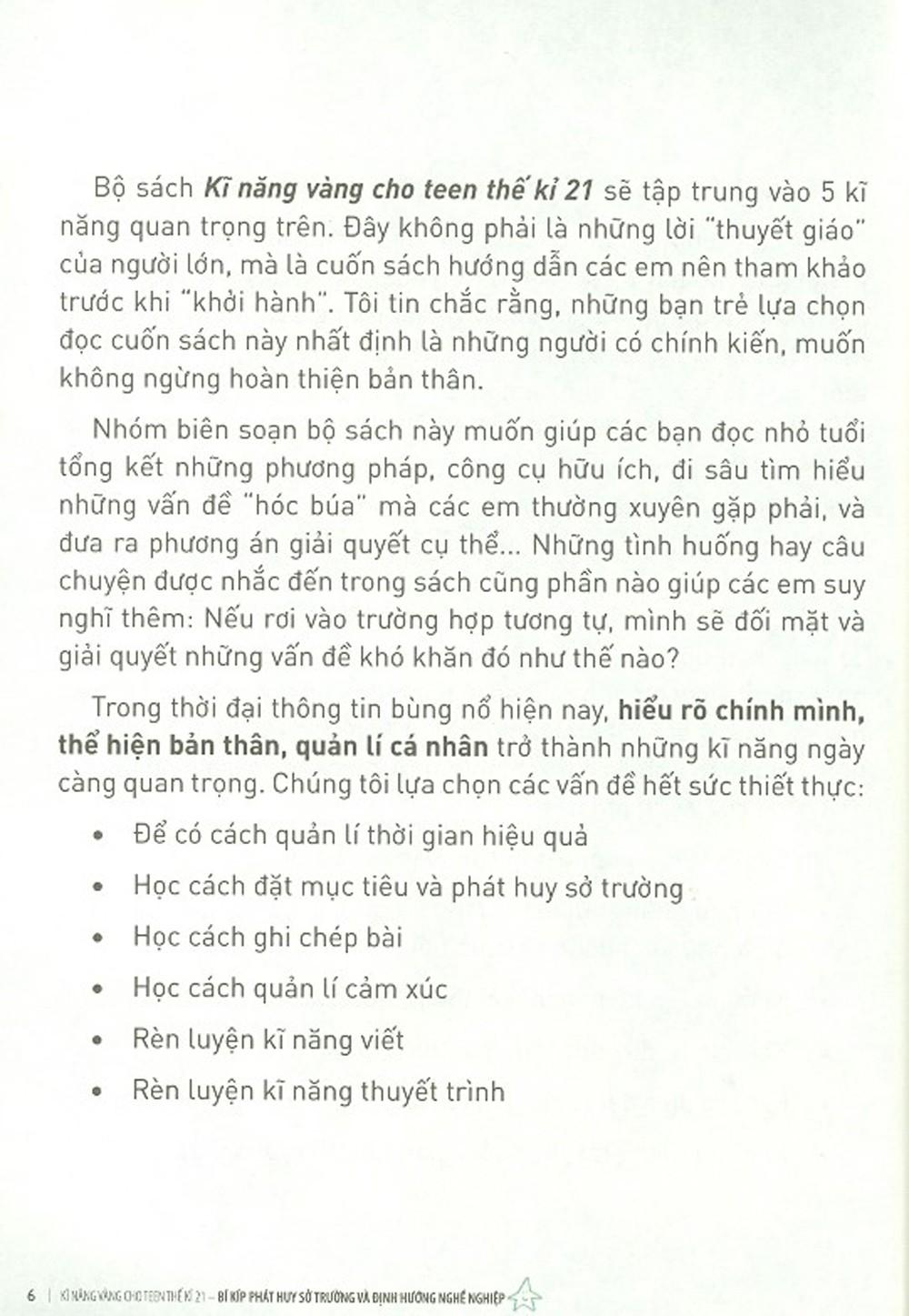 Kĩ Năng Vàng Cho Teen Thế Kỉ 21 - Bí Kíp Phát Huy Sở Trường Và Định Hướng Nghề Nghiệp (Tái Bản 2024)