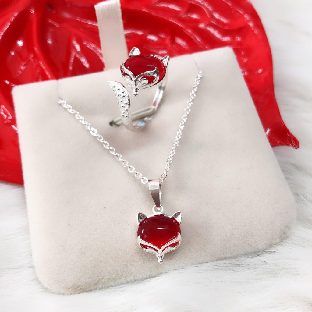 BỘ TRANG SỨC HỒ LY - NHẪN VÀ DÂY CHUYỀN -