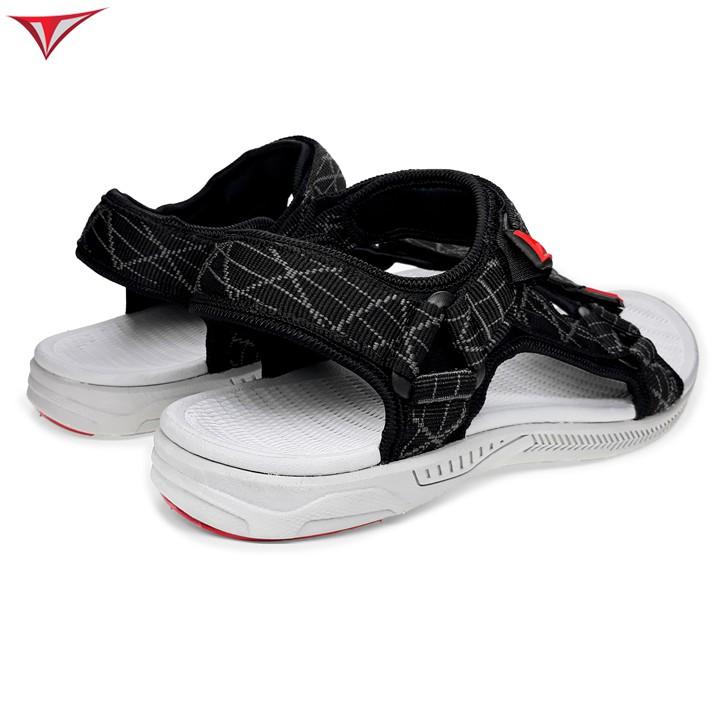 Giày Sandal Thời Trang Nam Việt Thủy Quai Chéo Đen - VT05