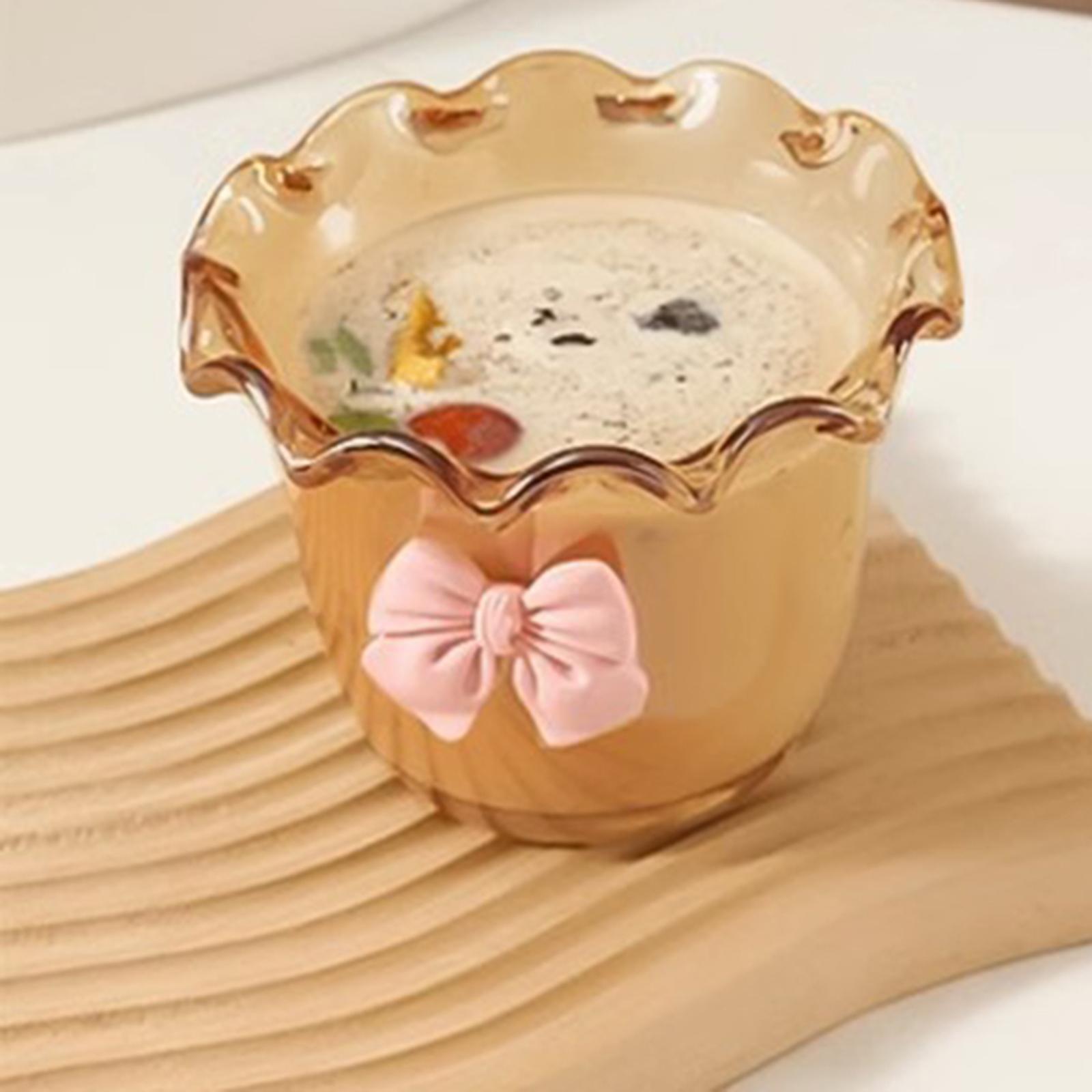 Ice Cream Cups Salad Appetizer Clear Glass Bowls for Coffee Ice Cream Juices