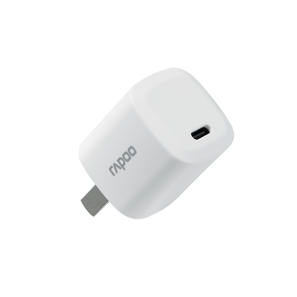 Adapter Củ Sạc 20W 1 Cổng Type C PD 3.0 Sạc Nhanh Cho iPhone, iPad RAPOO PA20 Mini - Hàng Chính Hãng