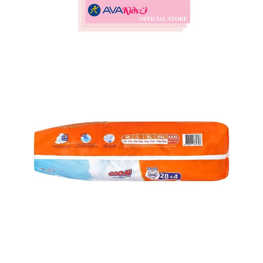 Tã quần GOO.N Slim size XXXL 28 + 4 miếng (18 - 30 kg)