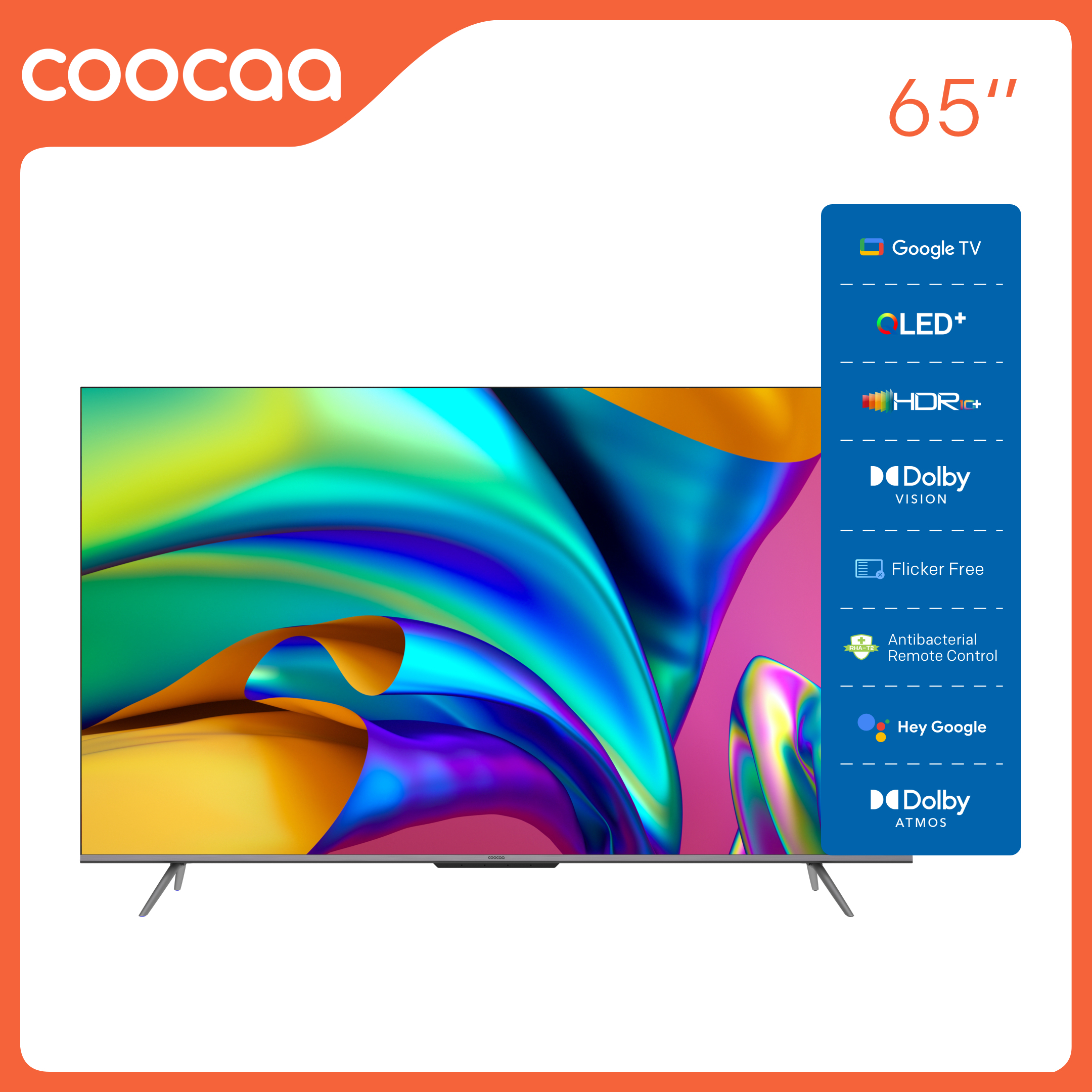 Google Tivi Qled+ 65 Inch - 65Y72 PRO - Hàng Chính Hãng