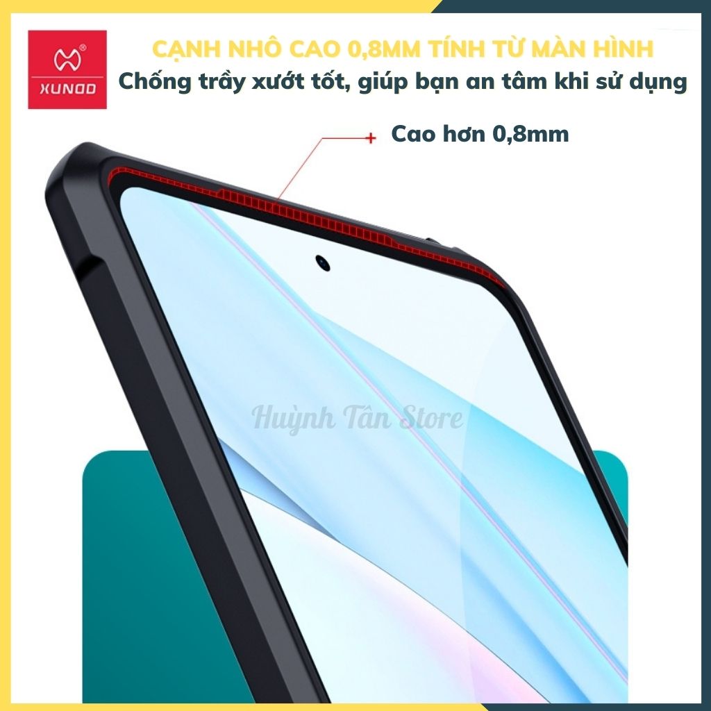 Ốp lưng chống sốc XUNDD cho redmi note 9 pro 5g, mi 11t lite bảo vệ camera - hàng nhập khẩu