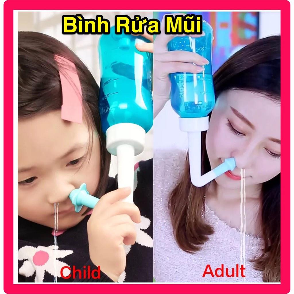 Bình Rửa Mũi - Bình Làm Thông Sạch Vệ Sinh Mũi Cho Người Lớn Và Trẻ Em