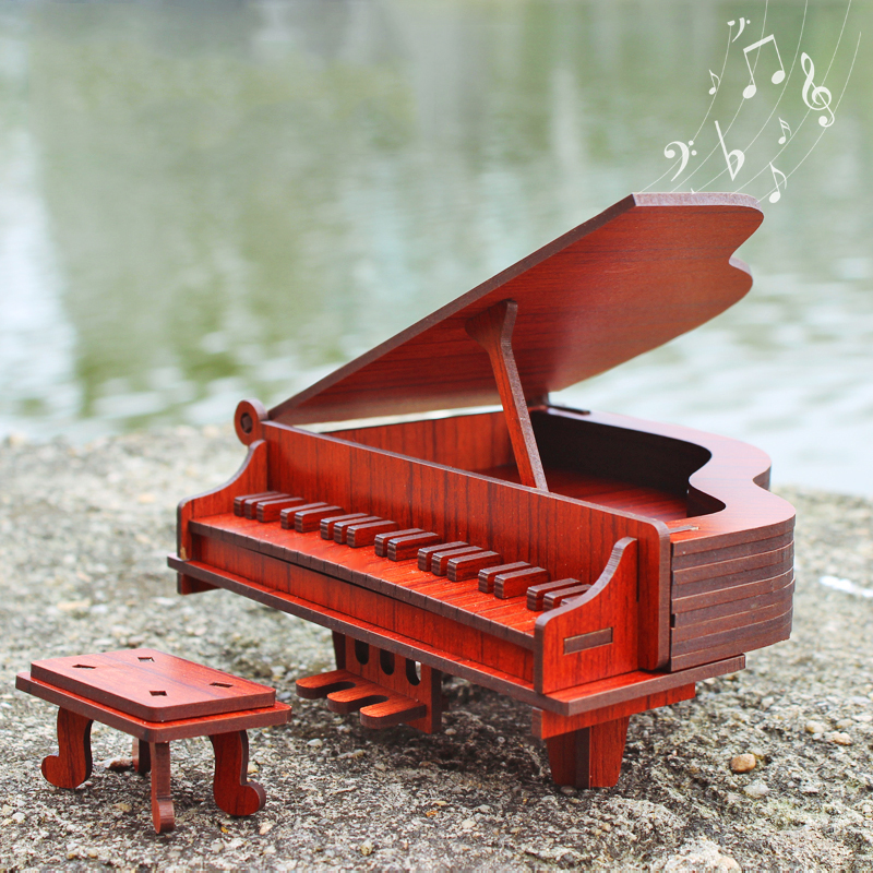 Đồ chơi lắp ráp gỗ 3D Mô hình Đàn Piano R-8011