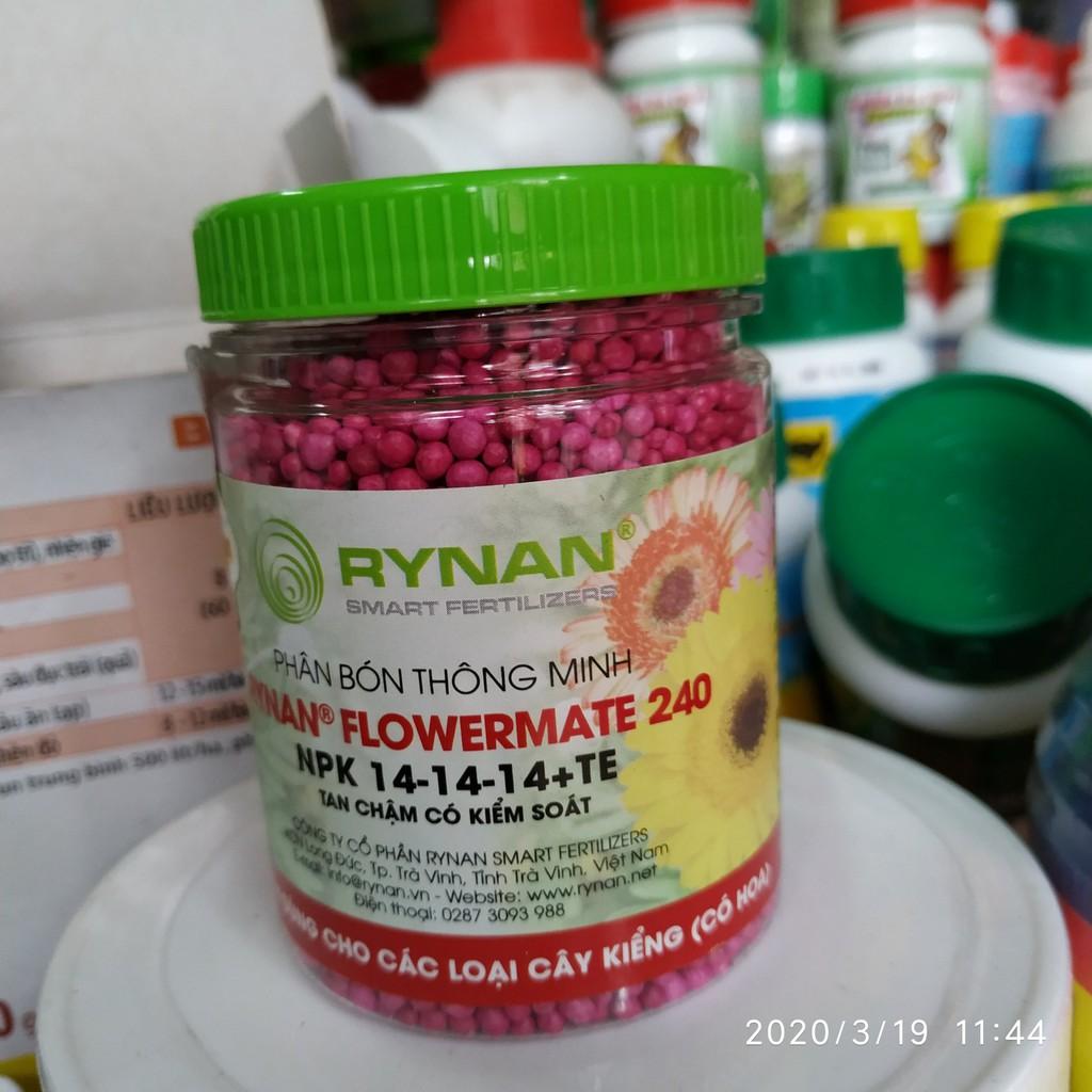 Phân bón thông minh tan chậm Rynan 14-14-14 +TE chuyên dùng cho cây kiểng