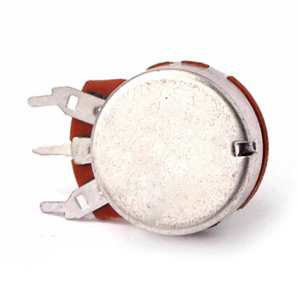10 Pieces A250K Potentiometer Mini Guitar Push Pots 18mm Split Shaft for Electric Guitar Parts