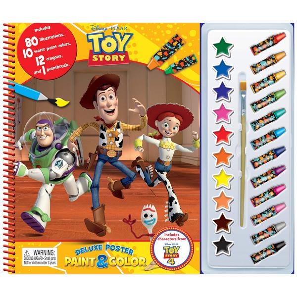 Disney Toy Story 4 Deluxe Poster Paint &amp; Color