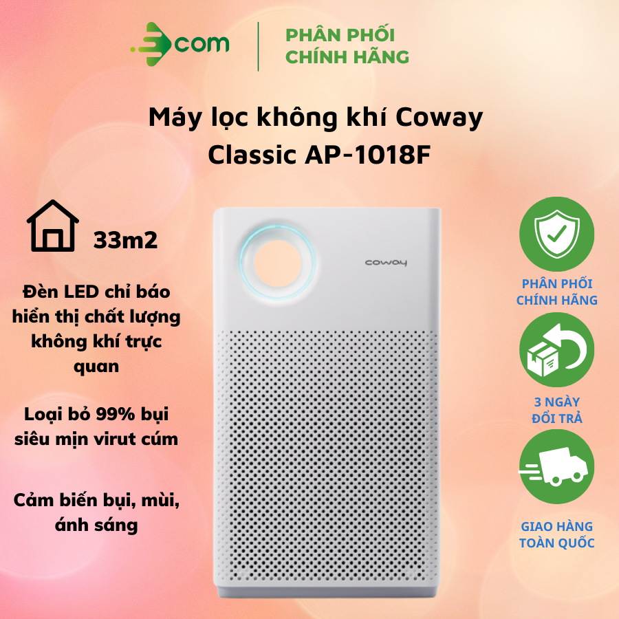 Máy lọc không khí Coway Classic AP-1018F - Hàng chính hãng