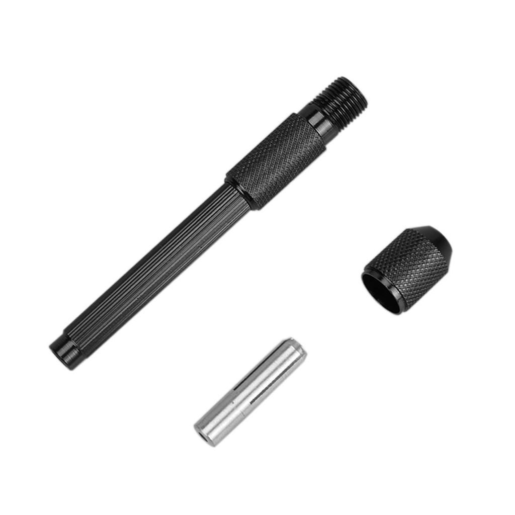 Aluminum Alloy Permanent Makeup Pen Holder Cover for Skin Marker Pen - Black