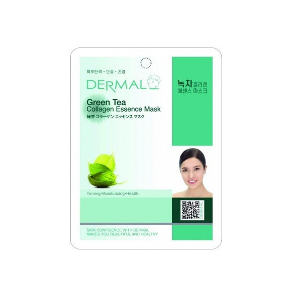 [ Tặng thêm 2 miếng ] Combo 10 Mặt nạ dưỡng da tinh chất trà xanh Dermal