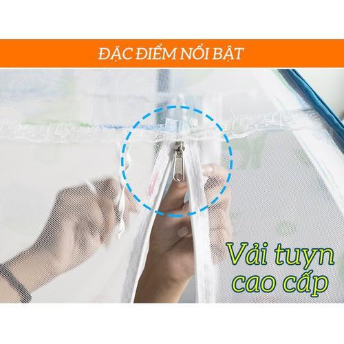 Màn Chụp Đỉnh Rộng Tự Bung Mùng Chụp Chống Muỗi Xuất Khẩu 1m6 1m8 2m2 Đủ Size