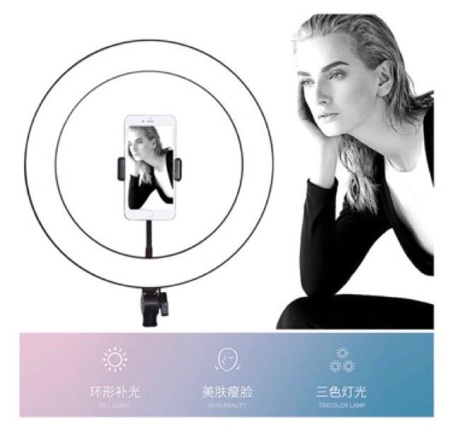Bộ đèn livetream và đèn makeup đèn chụp hình loại 33cm