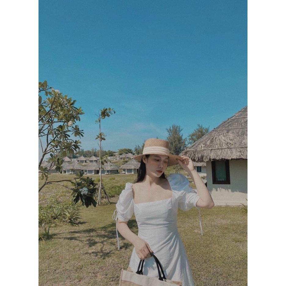 Đầm xoè tiểu thư xinh xắn cao cấp xịn xò sang chảnh tiểu thư hàn quốc , thời trang cho các nàng