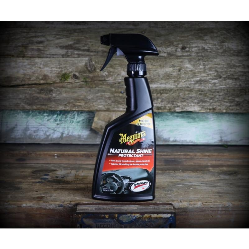 Meguiar's Dưỡng đen nhựa, cao su nội thất - độ bóng tự nhiên - Natural Shine Vinyl & Rubber Protectant - G4116, 473 ml