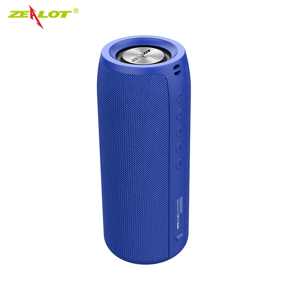 ZEALOT S51 Loa Bluetooth Mạnh Mẽ Bass Loa Siêu Trầm Di Động Không Dây IPX5 Hộp Âm Thanh 10W Chống Nước Hỗ Trợ Đĩa TF U AUX in Color: Red