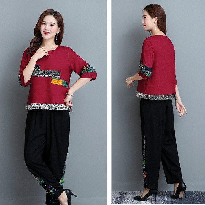 Set đồ nữ mặc nhà dáng suông thoải mái tôn dáng siêu đẹp
