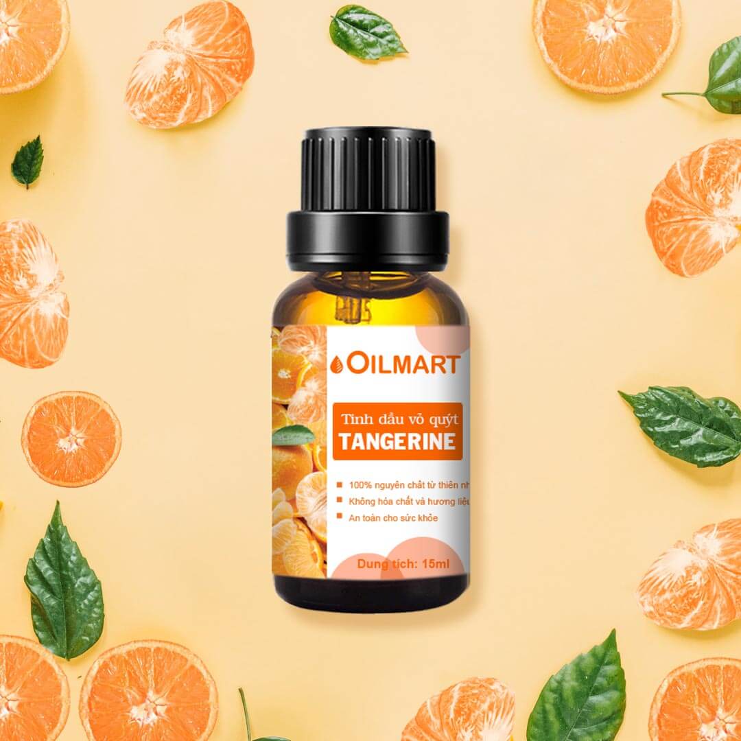 Tinh Dầu Thiên Nhiên Vỏ Quýt Oilmart Tangerine Essential Oil 15ml