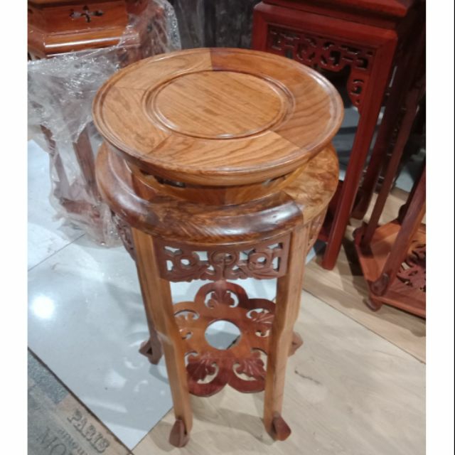 Đôn phượng gỗ hương cao 70cm mặt 30cm
