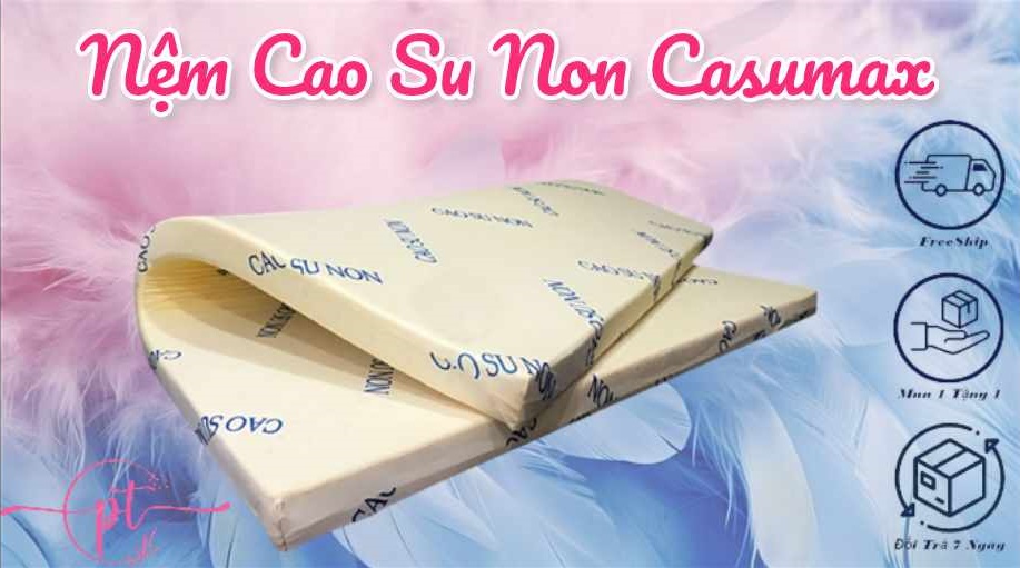 Nệm Cao Su Non Xuất Khẩu Cao Cấp 1m4 x 2m x 10cm