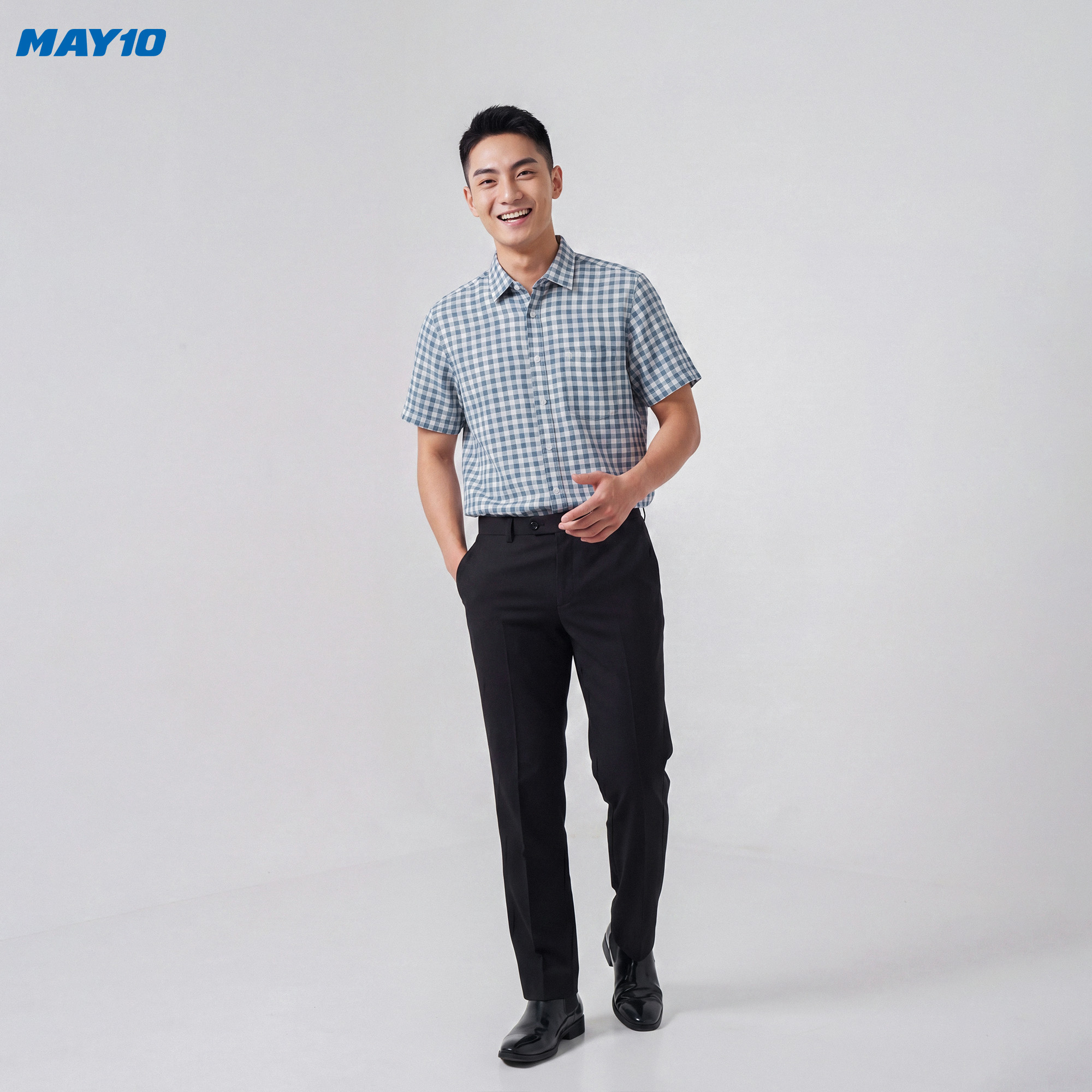 Áo Sơ mi nam cộc tay May 10 form RegularFit mã 010126001 3