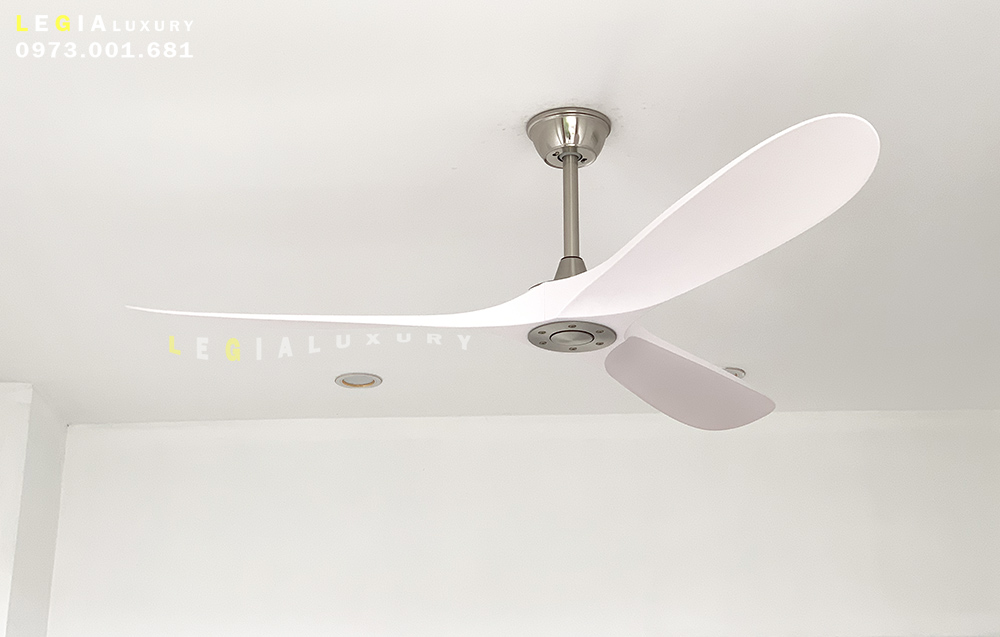 Quạt Trần Hiện Đại Gió Mạnh Lê Gia LGFAN713T - Chiều Cao 25cm - Sải Cánh 155cm - Bảo Hành 5 Năm