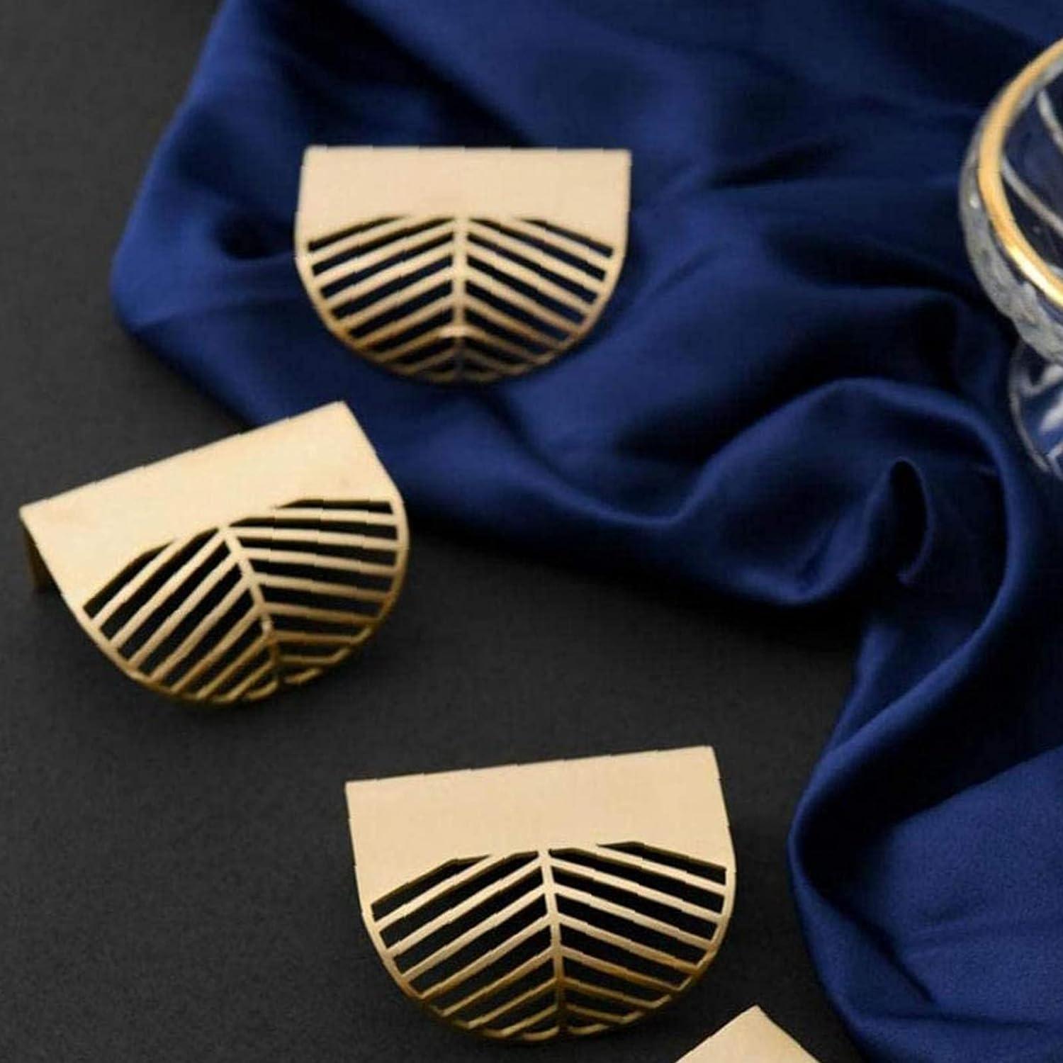 4 chiếc Hình chiếc lá Tay nắm tủ bằng vàng Tay nắm tủ bằng đồng thau Vàng Tay nắm cửa nhà bếp bằng đồng Núm kéo ngăn kéo Phần cứng 6mm cho độ dày cửa 20MM