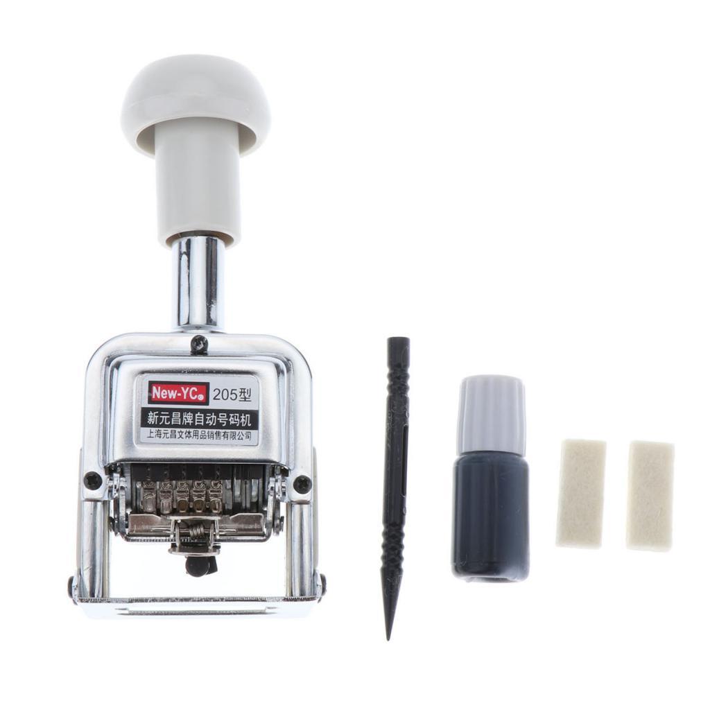 Kim Loại 5-Vị Trí Đánh Số Tự Động Máy Con Lăn Kỹ Thuật Số Đồ Bộ Tem