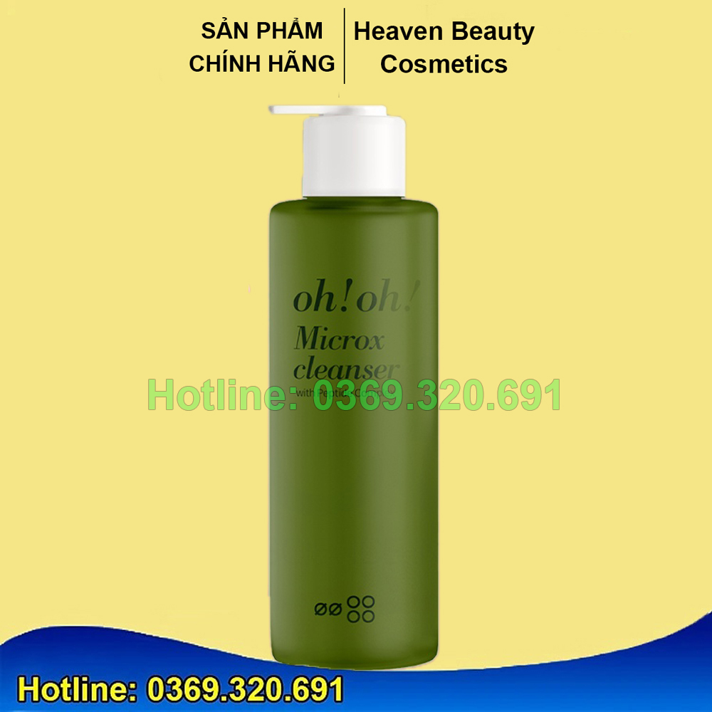 Sữa Rửa Mặt Detox Làm Sạch Sâu Cho Mọi Loại Da oh!oh! Microx Cleanser