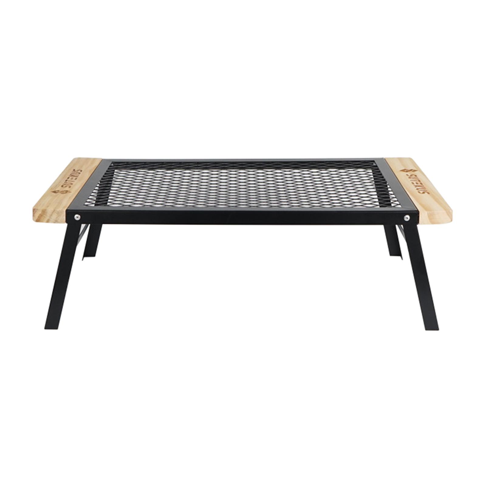 Iron Outdoor Indoor Folding Net Table Lightweight Camping BBQ Backyard