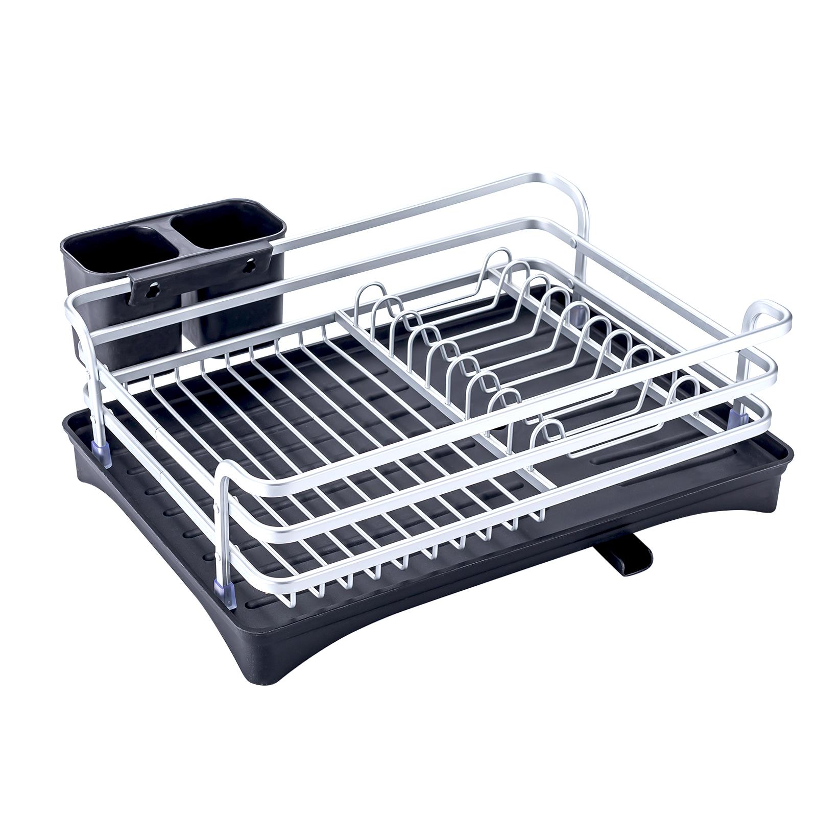 Giá để bát đĩa bằng hợp kim nhôm có lỗ thoát nước