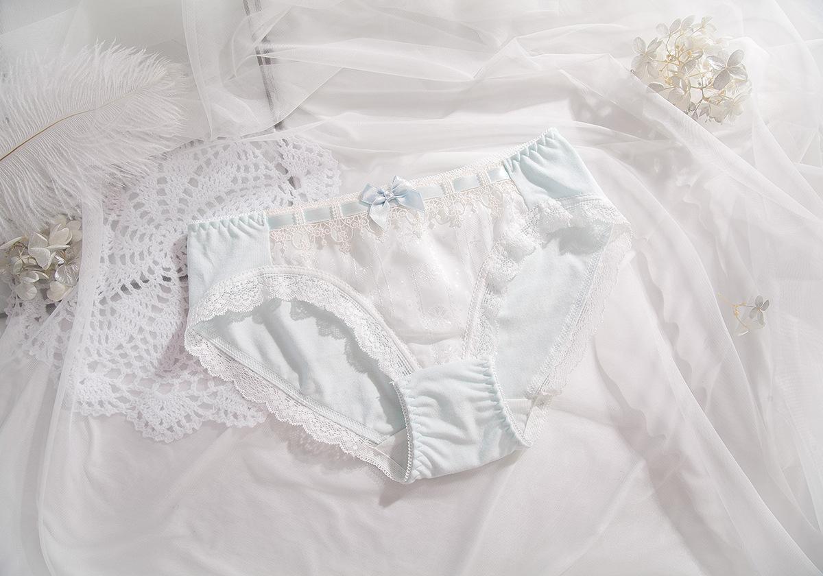 Quần Lót Nữ Cotton Phối Ren Ngang Eo Xuất Đông Âu Hàng Loại Đẹp.