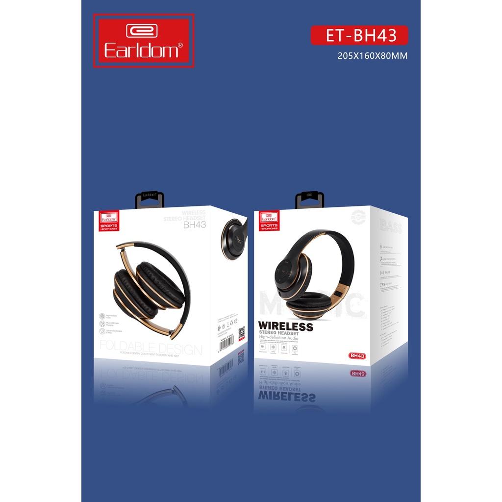 Tai Nghe Chụp Bluetooth Earldom ET-BH43 - Hàng Chính Hãng