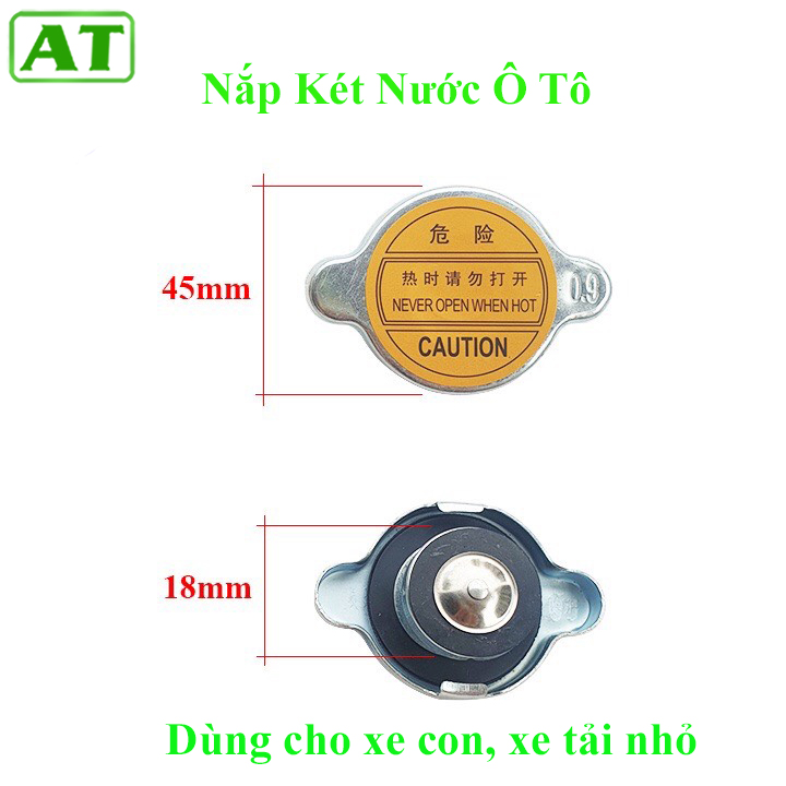 Nắp két nước làm mát ô tô con, xe tải, xe khách hàng đẹp